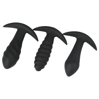 Super Large Double-layer Silicone Inflatable Anal Butt Plugs Dildo Pump Men Prostate Massage Anus Vagina Dilator Women Sex Toys 6