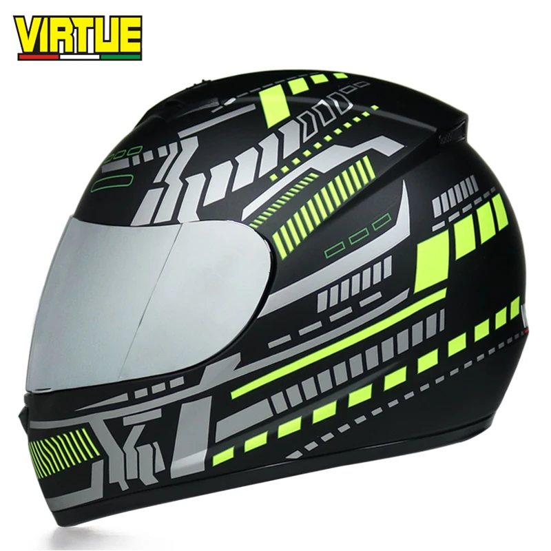 Полнолицевой шлем moto rcycle шлемы Racing dot capacete de moto ciclista para moto cross cask casco s m l xl матовый черный - Цвет: c7