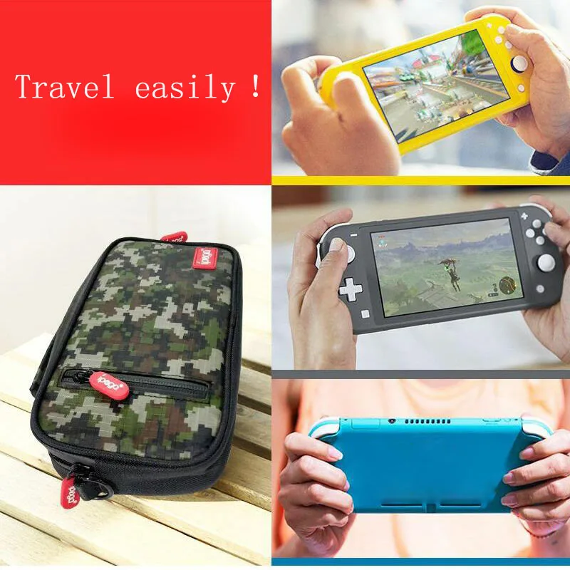Камуфляжная сумка для хранения для Switch Lite чехол для переноски многофункциональная сумка на плечо для NS Switch Lite аксессуары для консоли