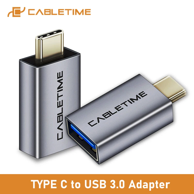 

Cabletime Type C OTG USB3.0 A Female to USB C Adapter Charging & Sync Converter for Mobile Phones Laptops Tablets N212