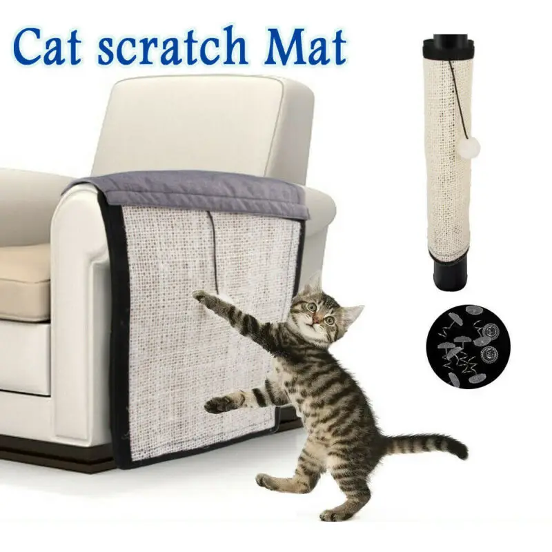 Pet Когтеточка для кошек гвардии коврик игрушка из сизаля кошки Когтеточка для кошек защитное покрытие от когтей для дивана, мебели подушечки для стола стульев диванные ножки для мебели поручень