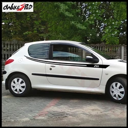 Car-Body-Waist-Line-Decor-Stickers-Racing-Sport-Stripes-Graphics-Vinyl-Decals-For-Peugeot-206-Auto
