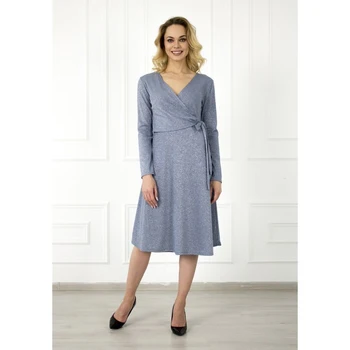 

Women's dress "Elegant", color blue lurex, size 50