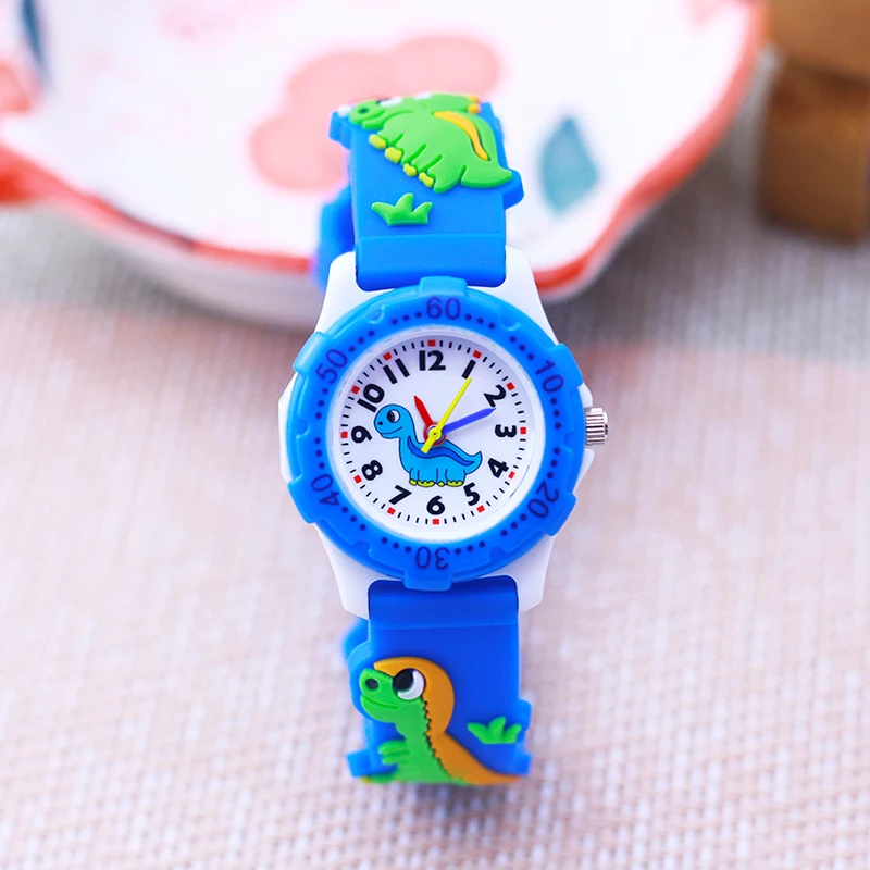Fashion Brand Children Quartz Watch Waterproof Kids Dinosaur
