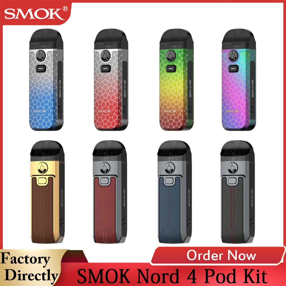SMOK Nord-Kit de vapeo de 4 cápsulas preorden, batería de 2000mAh y cartucho de 4,5 ml, RPM, 2 bobinas de malla, vaporizador de cigarrillo electrónico VS Nord 2