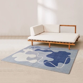 

Post modern pattern art area rug, big size Nordic style home decoration living room carpet, villa floor mat
