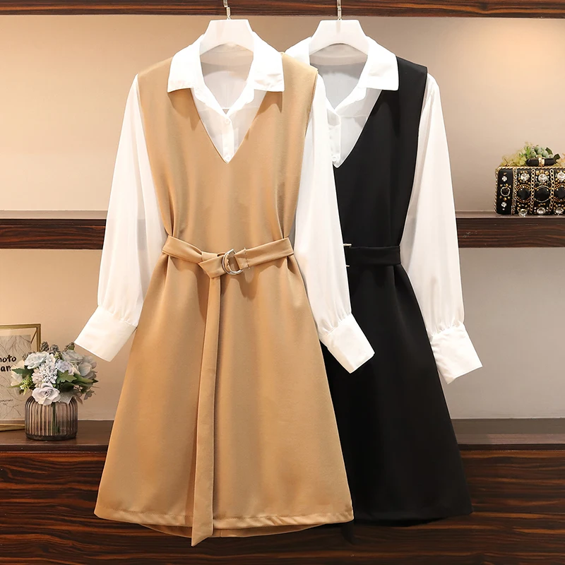 

Autumn 2009 New Korean Version Of Two-piece Suit With Large, Slightly Fat Mm Fashion Shirt And Waistcoat