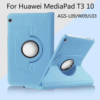 

Ultra Thin Litchi Stand PU Leather Protector Sleeve Case Skin Cover For Huawei MediaPad T3 10 AGS-L09 AGS-L03 9.6 inch Tablet