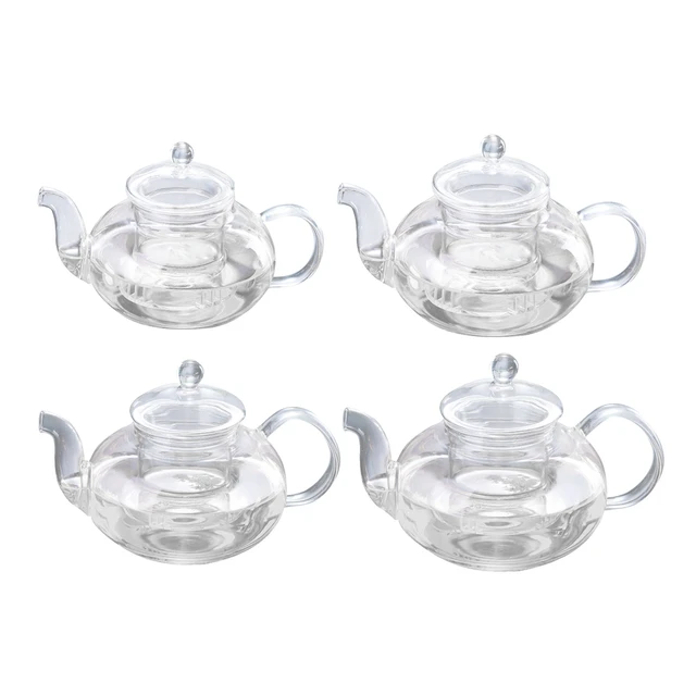 Glass Teapot Stovetop Safe, Clear Teapot With Removable Infuser, Tea Kettle,  Loose Leaf And Blooming Tea Maker - AliExpress