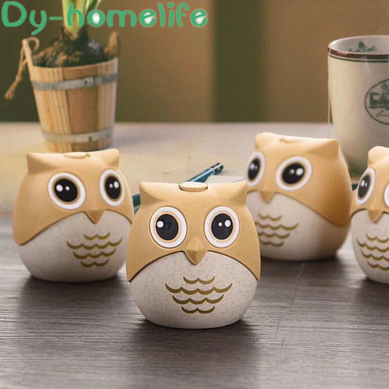 

Korean Wheat Straw Toothpick Box Multifunctional Creative and Convenient Seasoning Box Home Gift Owl Cartoon Toothpick Tube