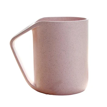 

4 Colors Available Creative Nordic Style Plastic Drinkware Couple Lovers Breakfast Milk Coffee Water Mug Home Mark Mouth Cup