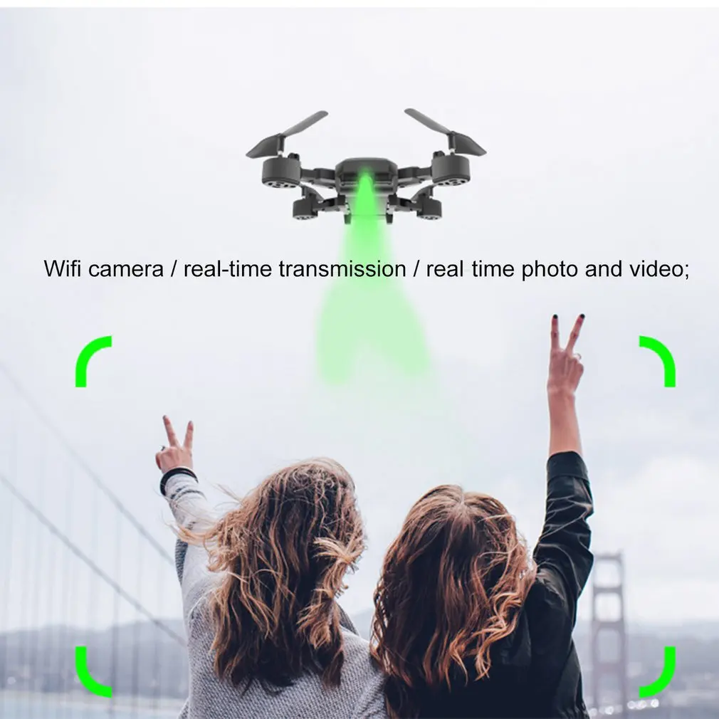 LH-X41WF дрона с дистанционным управлением 6-осевой Мини Складной Дрон FPV WI-FI HD Камера Выдержка Взлет/посадка, беспилотные летательные аппараты с батарейки в комплекте