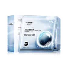 Увлажняющая маска для лица с бамбуковым углем кислородная пузырьковая Маска Очищающая сужающая поры Очищающая маска для ухода за кожей