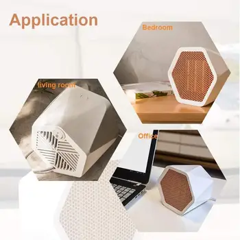 

1000W Portable Electric Desktop Heater Hot Air Fan Hexagonal Heater Warmer Machine Heating Stove Radiator Office