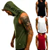 Men's Cotton Sleeveless Hoodie Bodybuilding Workout Tank Tops Muscle Fitness Shirts Male Jackets Top ► Photo 2/6