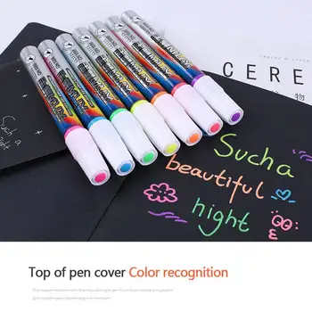 

7 Colors/Set Marker Metal Fluorescent Note Pen Graffiti Sign In Ceramic Craft Metal Oil Marker Pen