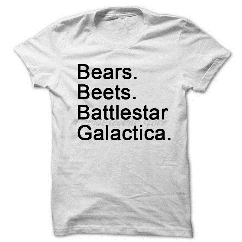 Футболка унисекс с надписью «Beets Battlestar», надпись «gift to her», Мужская хлопковая футболка, летняя брендовая футболка