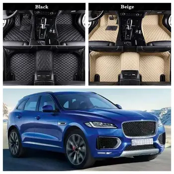 

Car Floor Mats Foot Mat for Jaguar I-PACE E-PACE F-PACE F-TYPE Non-slip Custom Leather Luxury Car Accessories Auto Carpet Cover