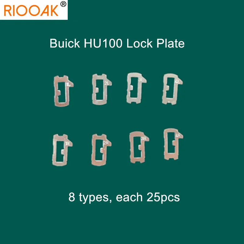 

200pcs/lot HU100 Car Lock Reed Locking Plate For Chevrolet/Ma Rui bao/Cruze/Camaro Buick New Regal LaCrosse GL8 Each 25pcs