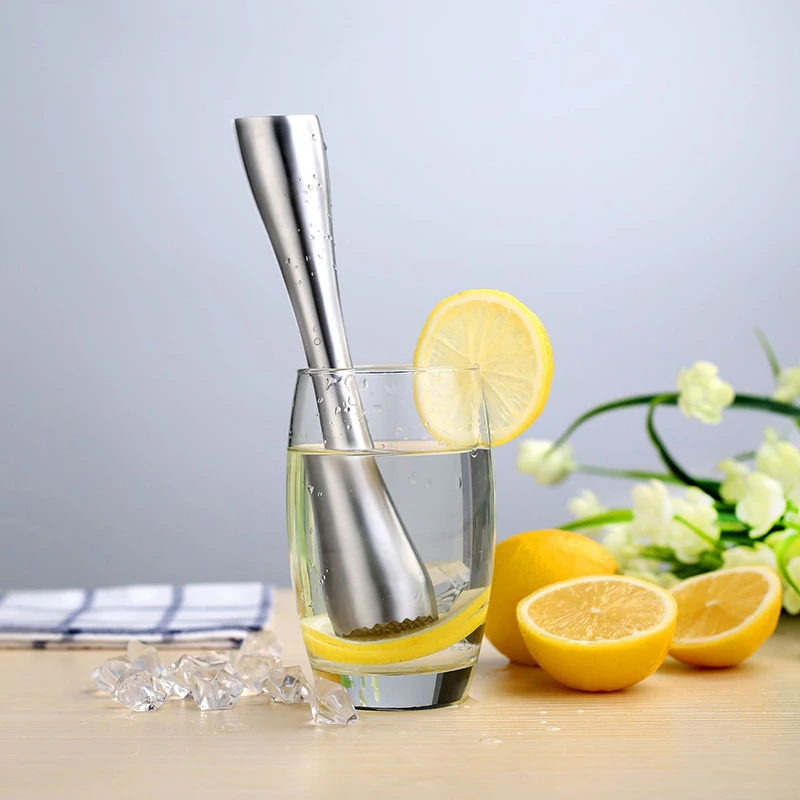 

Stainless Steel Cocktail Muddler Bar Mixer Barware DIY Drink Fruit Muddler Ice Barware Drinking Bar Tool Home Bar Accessories