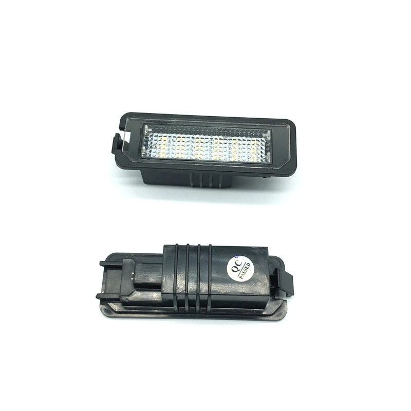 Car 2*18SMD LED License Plate Light 12V Lamp error Free For Golf 4 MK4 5 6 7 MK7 Passat b6 EOS Polo 6R 9N Seat Leon Ibiza Superb