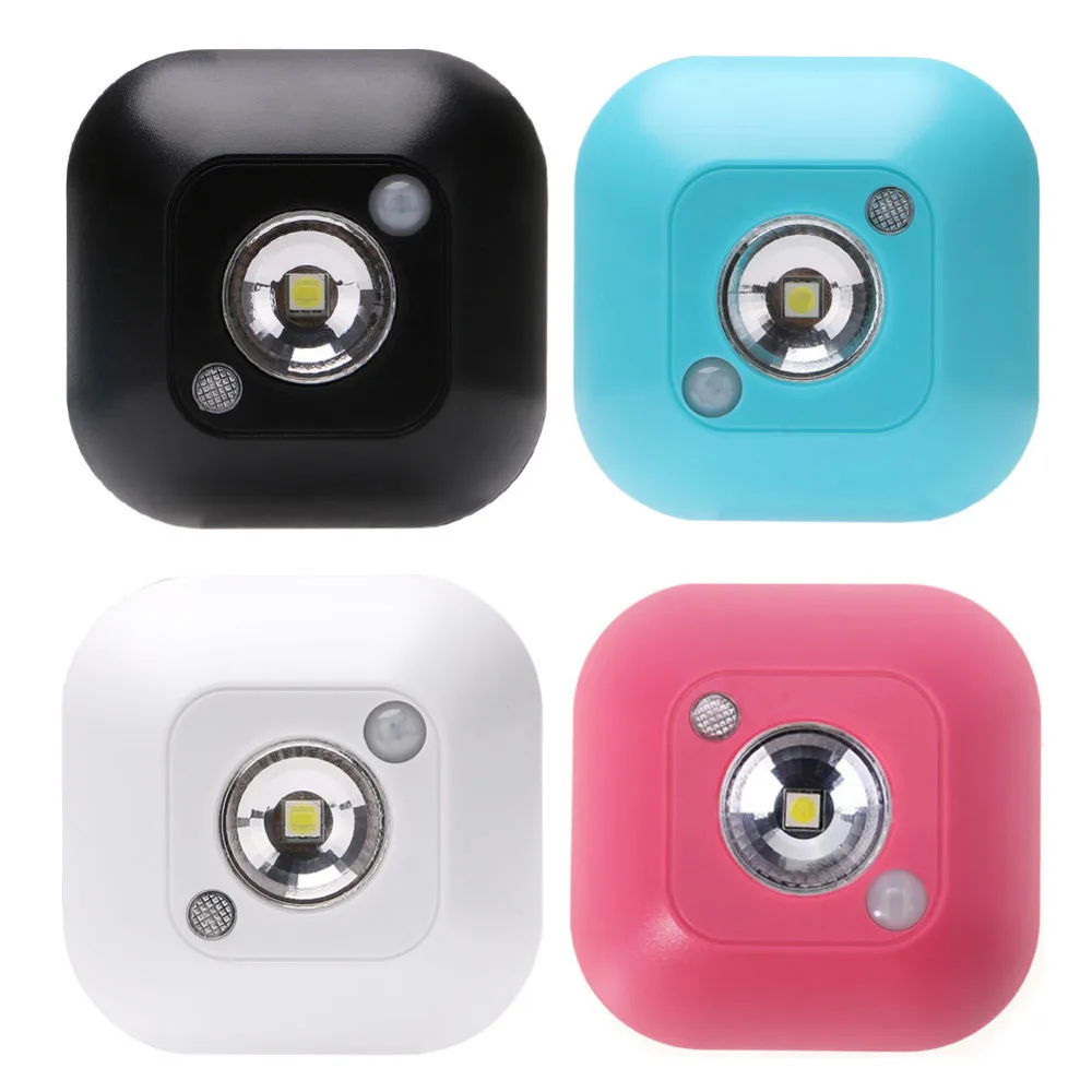 

Wireless Night Light PIR Infrared Motion Sensor Lamp LED bedroom decor lights Cabinet Stairs Wall chrismas lamp