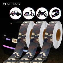 VOOFENG-cinta reflectante de camuflaje autoadhesiva de alta visibilidad, cinta reflectante de varios tamaños para coche, pegatina de seguridad en carretera