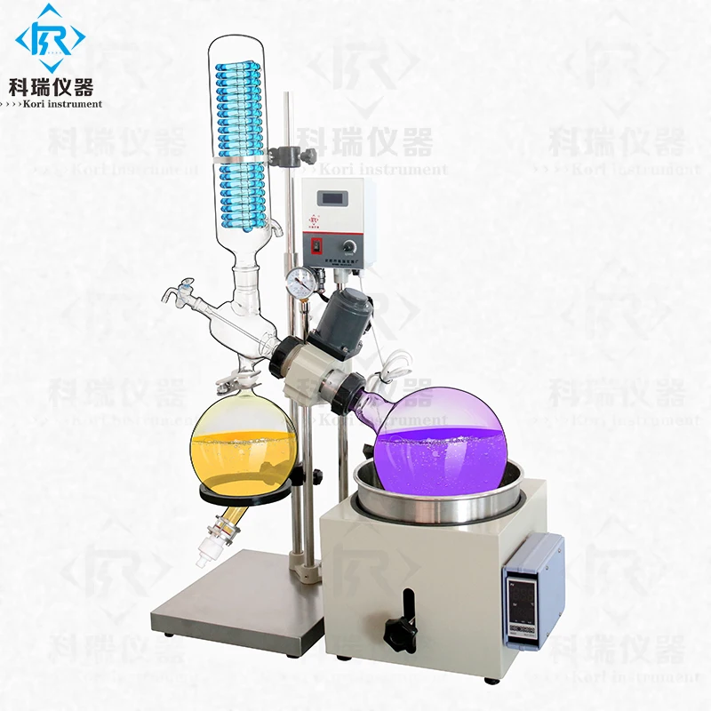5L Rotary Evaporator glassware for distillation lab equipment from