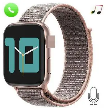

2020 Smart Watch Men FT30 for apple watch 5 Heart Rate Fitness bracelet Bluetooth call Siri Smartwatch Women Nylon watch strap