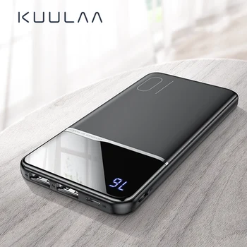 

KUULAA power bank 10000mah portable charger powerbank 10000 mah for xiaomi mi 9t pro 8 iPhone 11 XR Blackview A80 A60 poverbank