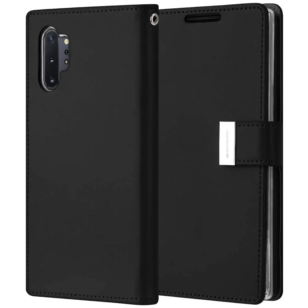 Mercury Goospery богатый дневник флип чехол бумажник стиль обложка для samsung Galaxy Note 10 note 10 plus