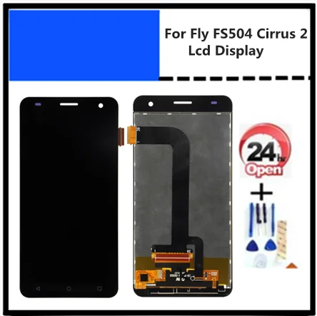 ЖК дисплей для Fly FS504 Cirrus 2 экран с цифровой преобразователем в сборе бесплатная