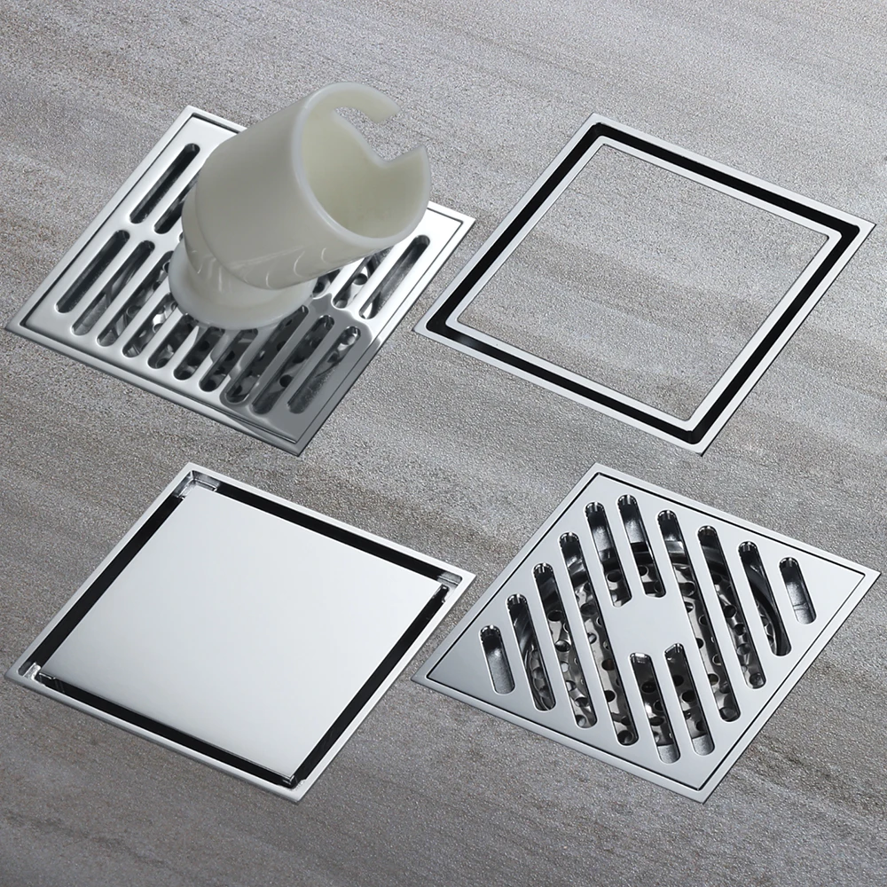 Floor Drain Cover Waste Drainer Washing Shower Grate Brass AliExpress