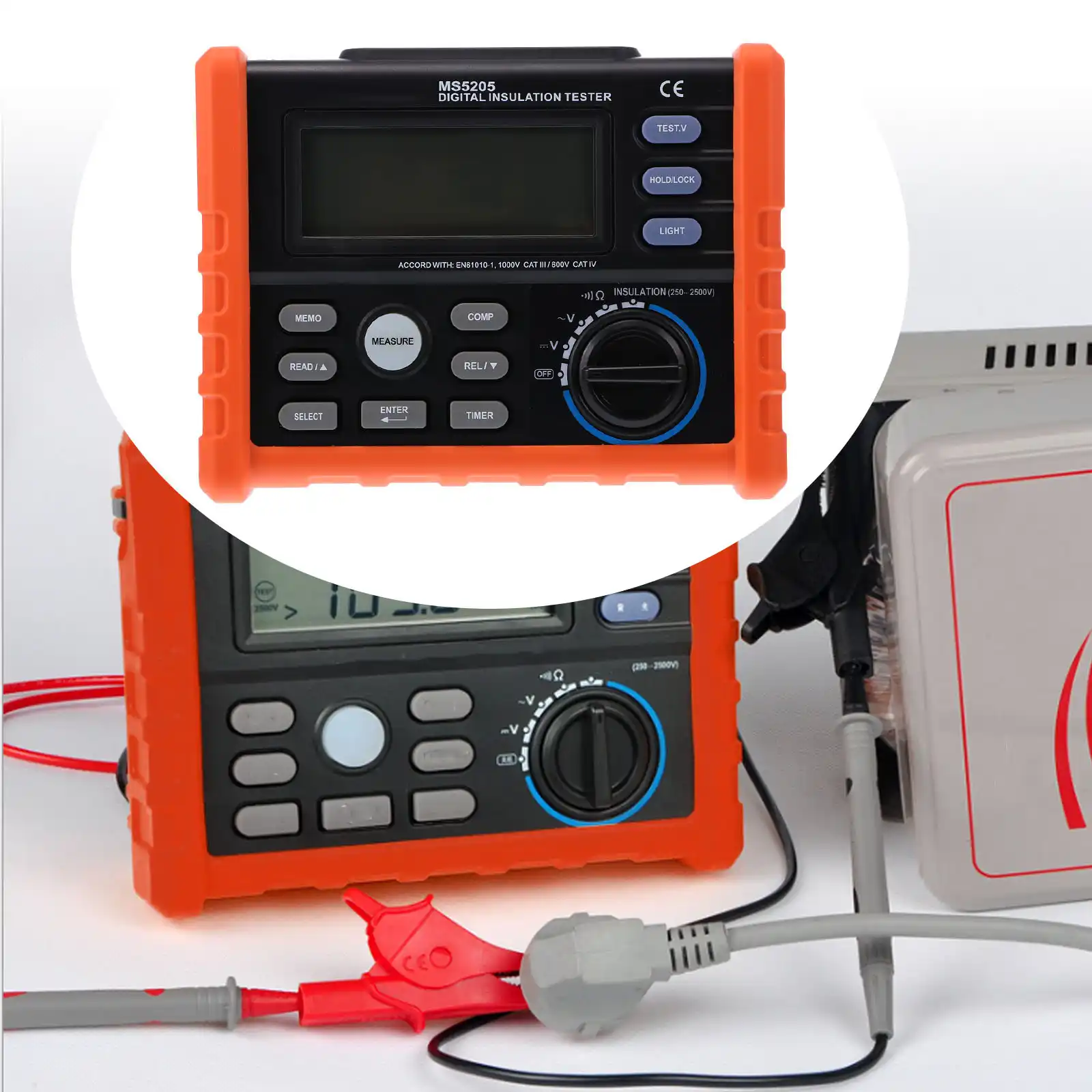 Resistance Meters PEAKMETER MS5205 Digital Insulation Resistance Tester