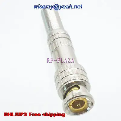 

DHL/EMS 500pcs Connector BNC male plug spring jacketed solder RG5 RG6 LMR300 5D-FB cable -A3