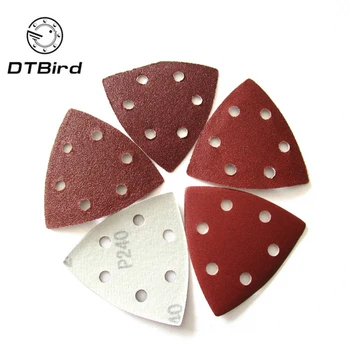 

20pcs Self-adhesive Sandpaper Triangle Delta Sander Sand Paper Hook Loop Sandpaper Disc Abrasive Tools For Polishing Grit 60-240