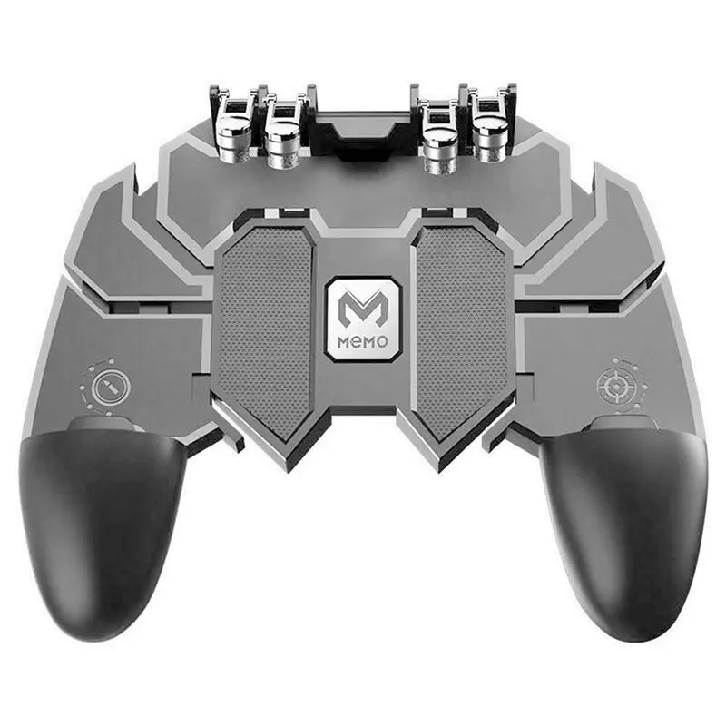AK66 Six Fingers PUBG Game Controller Gamepad Metal Trigger Shooting Free Fire Gamepad Joystick For
