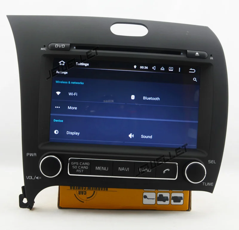 Cheap Quad core 1024*600 HD screen Android 9.0 Car DVD GPS radio Navigation for Kia Cerato forte 2014-2016 with 4G/Wifi DVR OBD 1080P 5