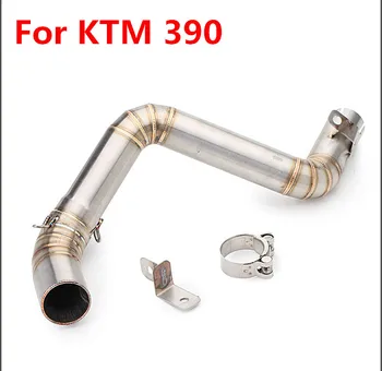 

Motorcycle Exhaust Muffler Middle Pipe For KTM390 KTM 390 DUKE Motorbike Stainless Steel Adapter Connecting Pipe
