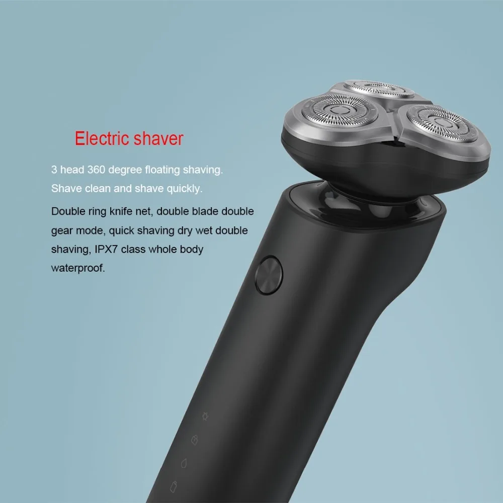 Оригинальная электрическая бритва Xiaomi Mijia Flex Razor Head 3 сухой влажный бритвенный моющийся основной-Sub Dual Blade Turbo+ Mode Comfy Clean