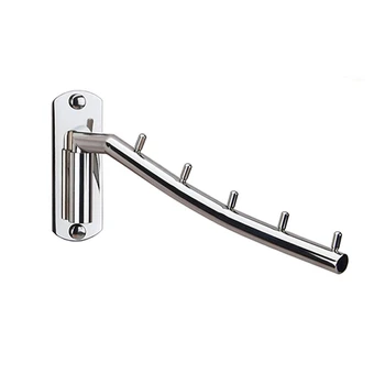 

Wall-Mounted Hanger Stainless Steel Swing Arm Wall Hanger Heavy Duty Dry Coat Hook Hook Storage Consolidation - 2 Pack