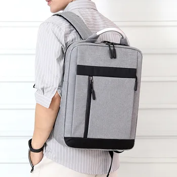 

Multifunction Backpack Men Laptop 15.6 Inch Large Capacity Gray Male Back Pack Women Bags USB Charging Oxford Bagpack 2019 New