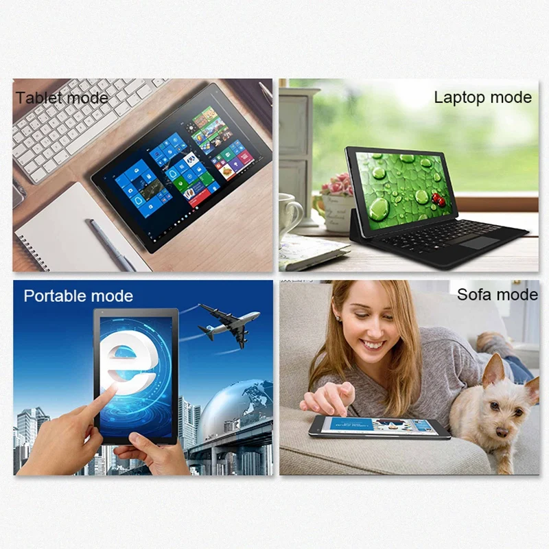 Джемпер Ezpad 7 2 в 1 планшетный ПК 10,1 дюймов Fhd Ips экран Cherry Trail X5 Z8350 4 ГБ Ddr3 64 Гб Emmc Windows 10 планшетный ПК