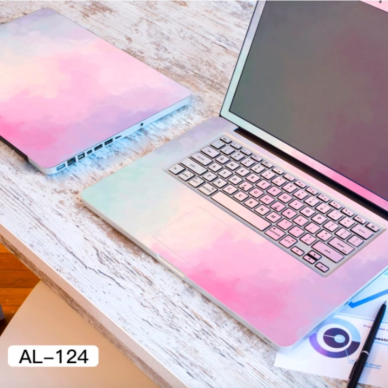 Милая трехсторонняя наклейка для ноутбука Dell / Lenovo MacBook
