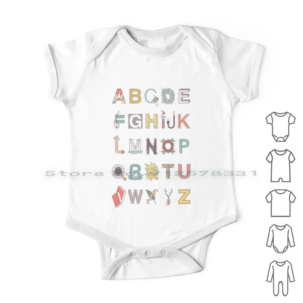 

Alphabet Newborn Baby Clothes Rompers Cotton Jumpsuits Letters Lettering Freshinkstain Kids Learning Alphabet Infant Long