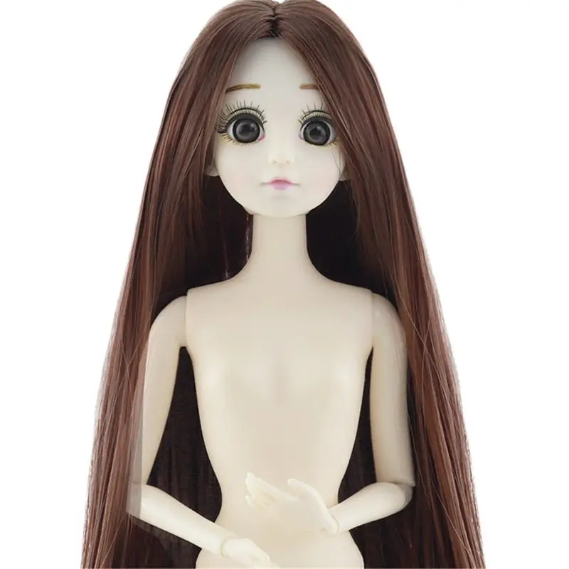 Bjd кукла зашифрованные волосы Игрушки для девочек 30 см Обнаженная тело младенца 3D реальный глаз 20 суставов