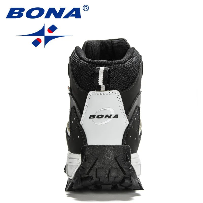 BONA 2020 New Designers Nubuck Snow Boots Warm Plush Boots Men Ankle Boot Outdoor Non-Slip Winter Footwear Masculino Comfortable