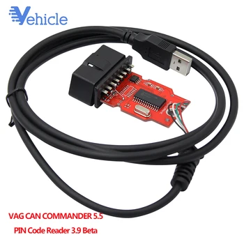 

VAG CAN Commander 5.5+ Pin Reader 3.9Beta diagnostic tool for cars for VW for Audi Odometer correction via OBDII