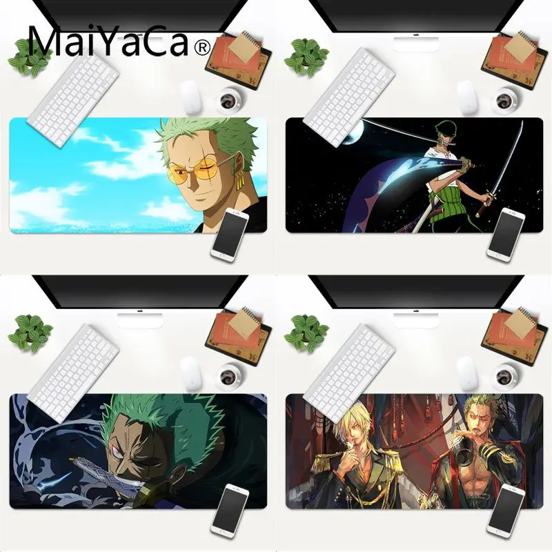 

Boy Gift Pad One Piece Roronoa Zoro Design Pattern Game mousepad Gaming Mouse Pad Large Deak Mat 700x300mm for overwatch/cs go