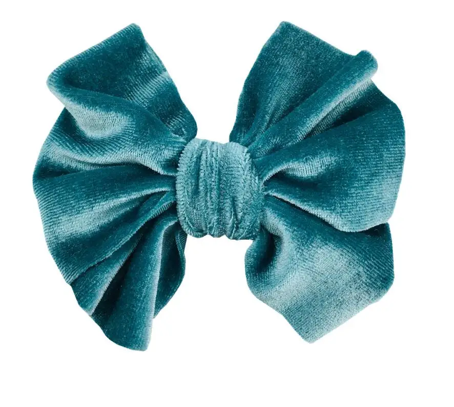 Резинка для волос бархатная новорожденных девочек эластичная повязка на голову